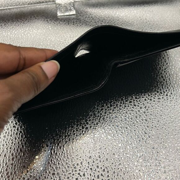 Salvatore Ferragamo Bifold Cardholder Wallet Solid Black Minimalist Classic - Picture 7 of 11